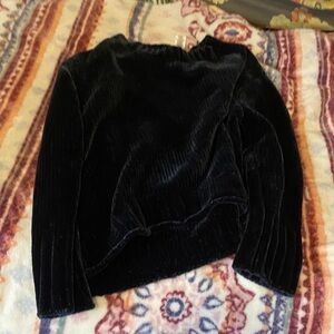 Max Studio Midnight Velvet Top